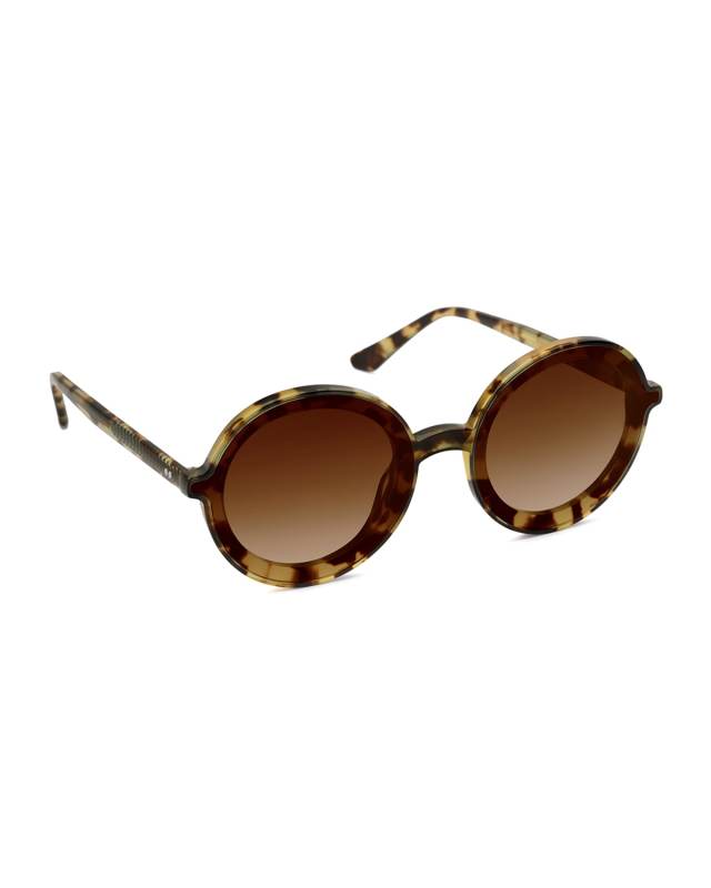 Louisa Oversized Round Acetate Sunglasses